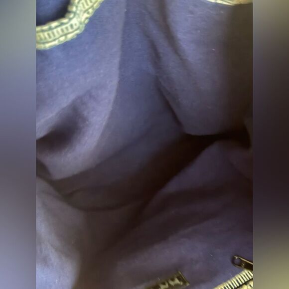 FREDD+BASHA leather/denim over sized  tote bag - Picture 6 of 10